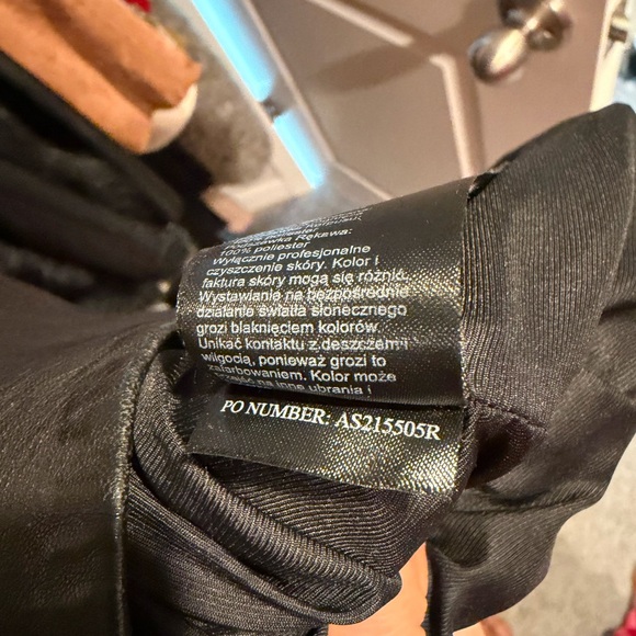 All Saints Black Leather Moto Jacket - Picture 4 of 5